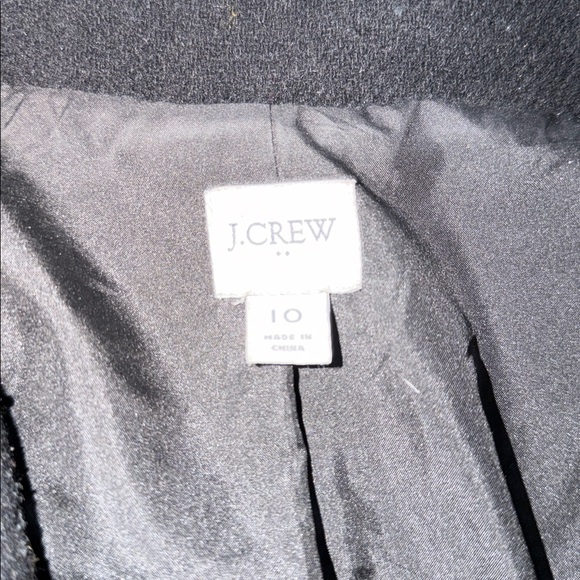 J. Crew Classic Black Pea Coat - Picture 4 of 5